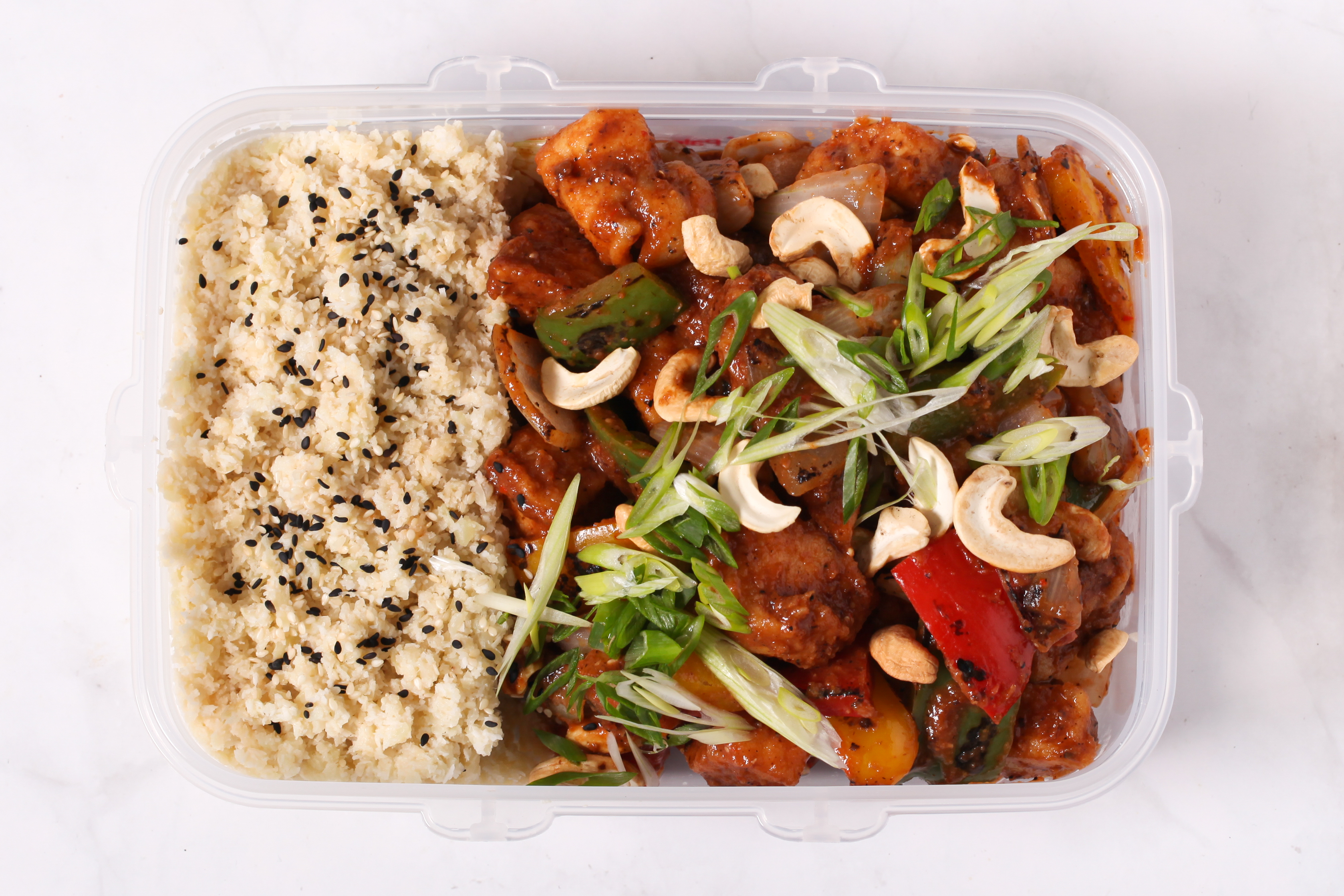 Kung Pao Chicken with Cauliflower Rice